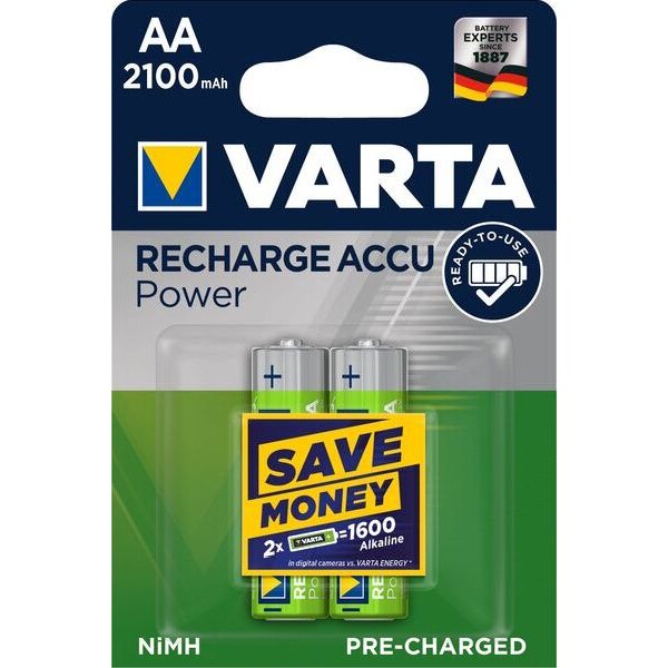 Varta Rechargeable Accu 56706 R2U 2100mAh 2Blister Mignon