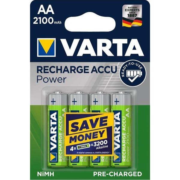 Varta Rechargeable Accu 56706 R2U 2100mAh 4Blister Mignon