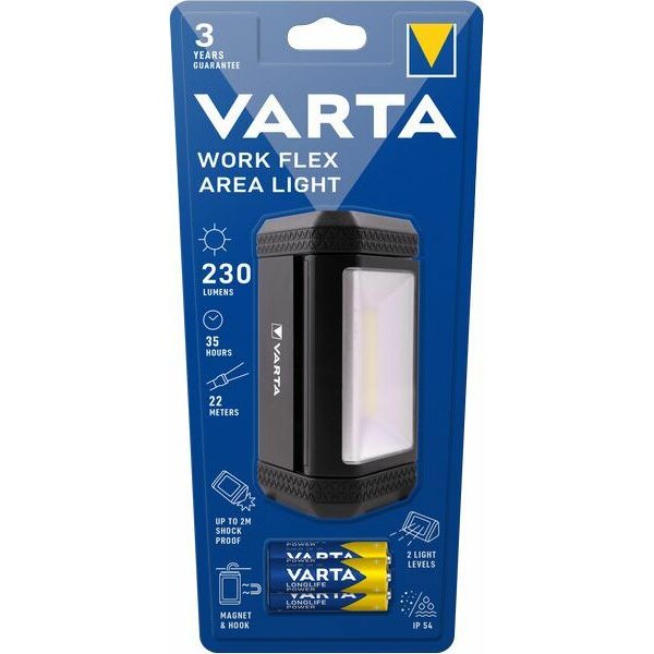 Varta Taschenleuchte Work Flex 3AA mit Batterien