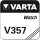 Varta Uhrenzelle High Drain 00357 Watch 1Stück V357 (MHD)