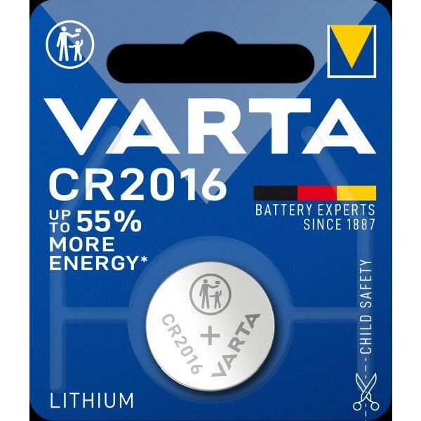 Varta Batterie 06016 ELECTRONICS 1Blister CR 2016 (MHD)