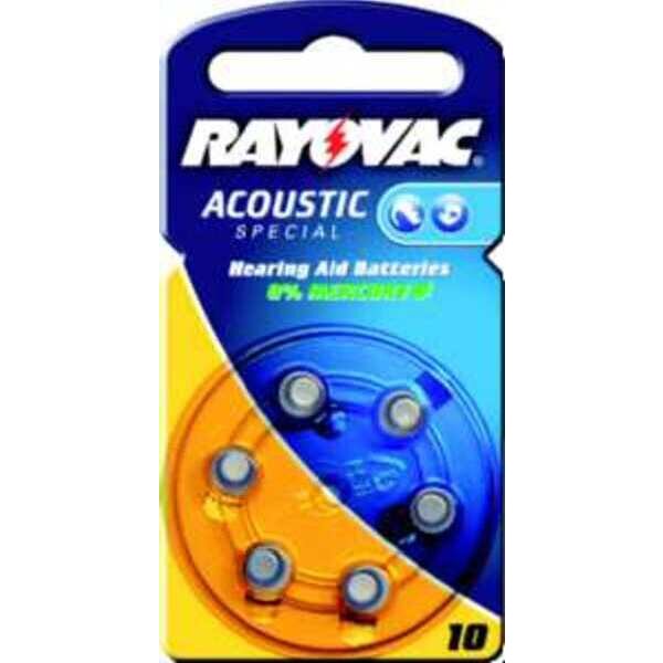 Varta Knopfzelle 04610 RAYOVAC ACOUSTIC 6Blister 10 (MHD)