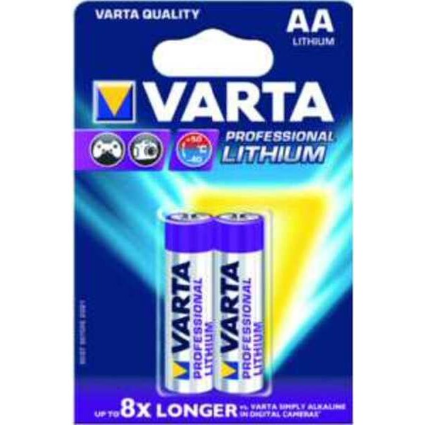 Varta Batterie Mignon 06106 Prof. Lithium AA 2Blister (MHD)