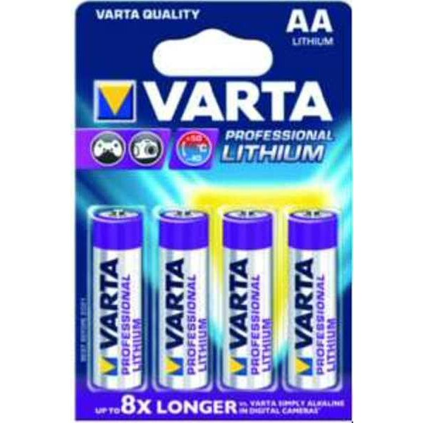 Varta Batterie Mignon 06106 Prof. Lithium AA 4Blister (MHD)