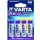 Varta Batterie Mignon 06106 Prof. Lithium AA 4Blister (MHD)