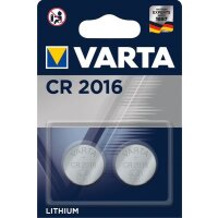 Varta Knopfzelle 06016 ELECTRONICS 2Blister CR 2016 (MHD)