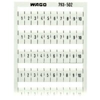 WAGO WMB Bezeichnungskarte 793-502 Aufdruck W 1-10