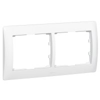 Legrand Rahmen Galea 771002 2fach waagerecht ultraweiss