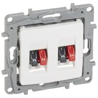 Legrand Lautsprecherauslass 664781 Niloe 2fach ultraweiss
