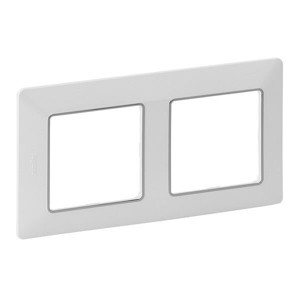 Legrand Rahmen VLIFE 2fach uw/chrom