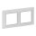 Legrand Rahmen VLIFE 2fach uw/chrom