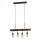 EGLO LED-Pendelleuchte LB22 Townshend 4 4 E27 Braun-Antik