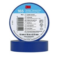 3M Temflex Isolierband 165 Blau 15mmx10m