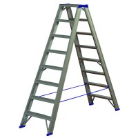 PROTEC Alu-Stufenstehleiter PASSL28 2x8 L:1,88m