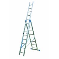 PROTEC Alu-Allzweckleiter PAAZL38 3x8 3-teilig