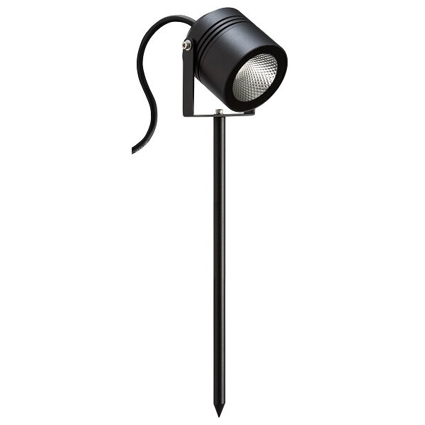 LCD LED-Gartenstrahler LB22 15W 1680lm 3000K schwarz Aludruckguss 2m