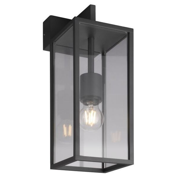 LCD Wandleuchte LB22 max. 15W graphit Aludruckguss Diff