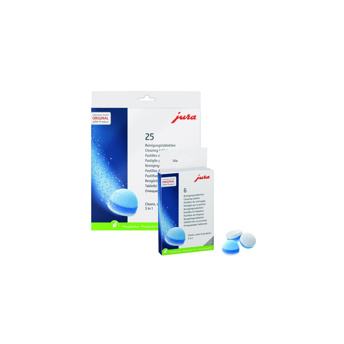 JURA Reinigungstabletten 3-Phasen 25045 - Ihr Online-Shop für Elektro ...