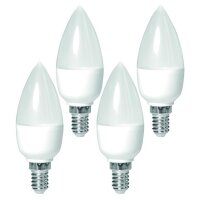 PROTEC LED-Leuchtmittel Set PMPC35 Multipack 4x Kerze E14...