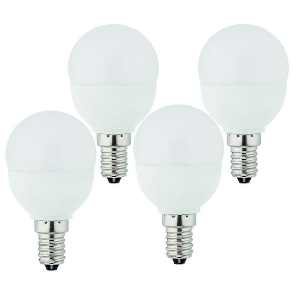 PROTEC LED-Leuchtmittel Set PMPG45 Multipack 4x LED Tropfen E14 4.2W