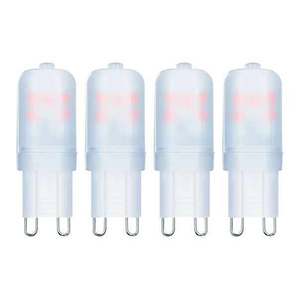 PROTEC LED-Leuchtmittel Set PMPG9 Multipack 4x LED Stiftsockel 2.2W