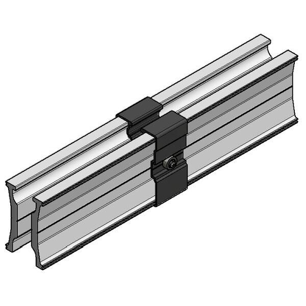 SL Rack Modultragprofil-Verbinder Innenverbinder m. Träger RAIL 60 schw.