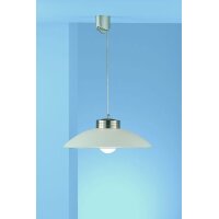 Böhmer Zugpendelleuchte LB22 nickel-matt Glas...