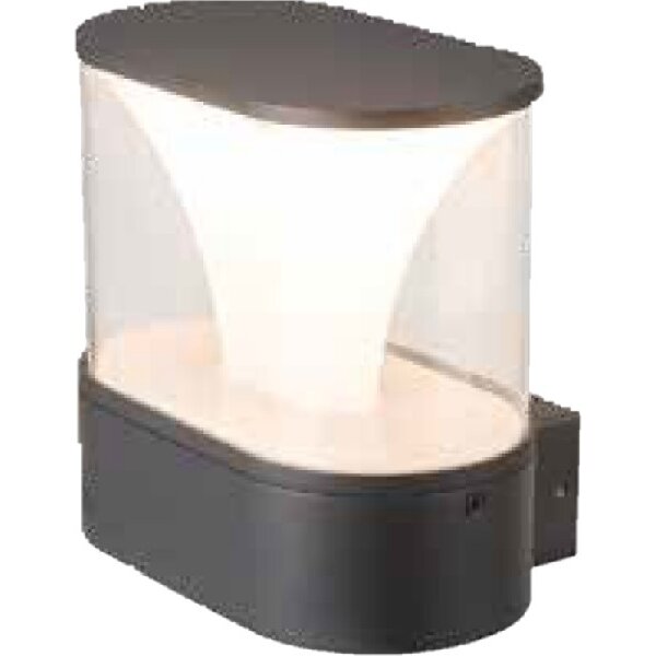 Böhmer LED-Wandleuchte LB22 12,5W 900lm 3000K Alu anthrazit IP54