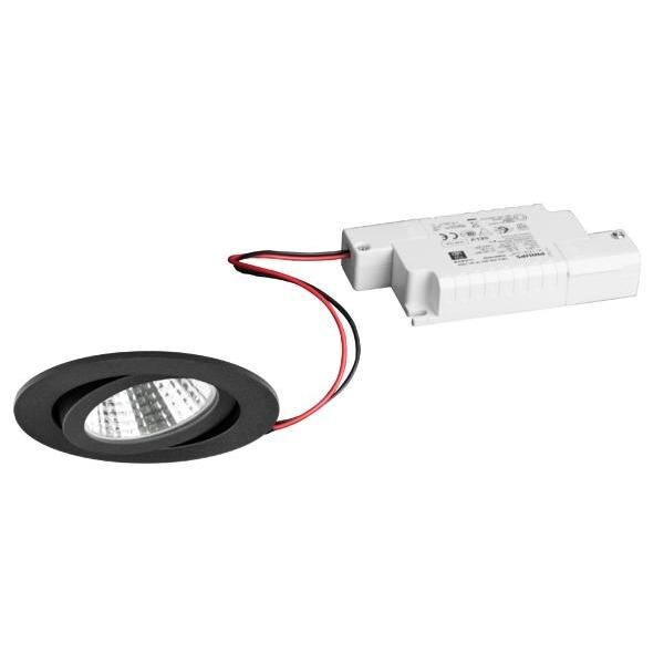 Brumberg LED-Deckeneinbaustrahler-Set LB22 BB03 strukturschwarz 6W 640lm 3000K IP20