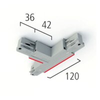 Eutrac T-Verbinder LB22 Schutzleiter außen rechts...