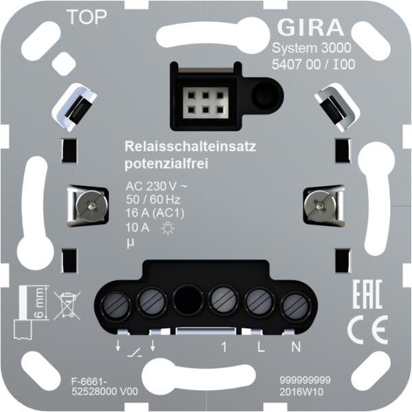 GIRA Relaisschalteinsatz 540700 S3000 pot.frei