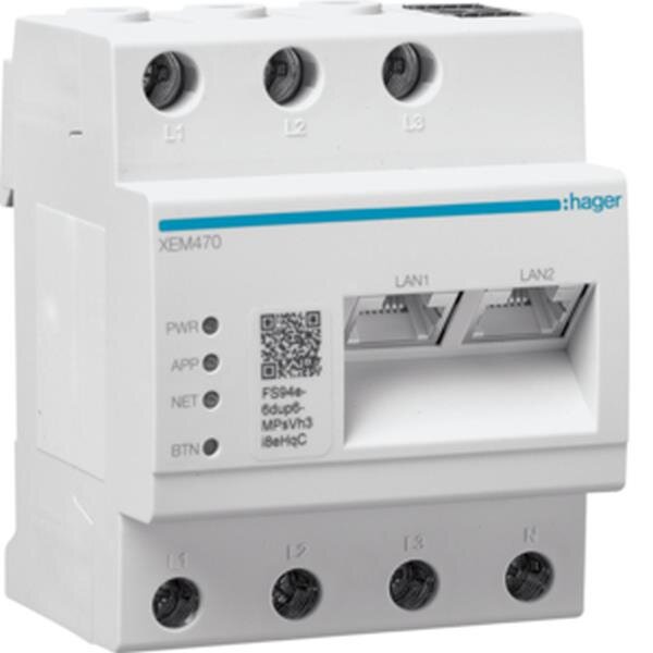 Hager Controller XEM470 Energie Management flow