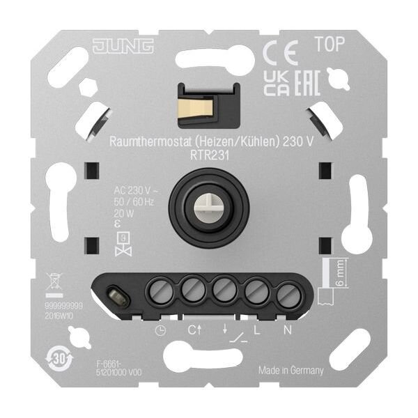 JUNG Raumthermostat Heizen/Kühlen 230 V