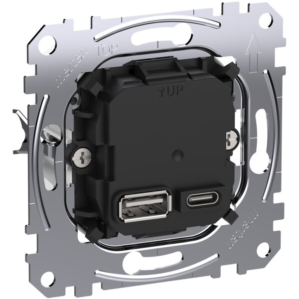 Merten USB Ladestation-Einsatz TYP A+C 45W