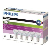 Philips LED-Leuchtmittel MAS LEDspot 4.7-50W GU10 830...
