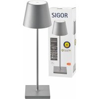 Sigor LED-Akku-Tischleuchte Nuindie 380mm anthr rd 2,2W...