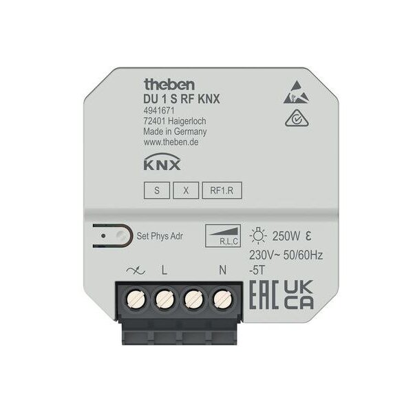 Theben UP-Funk-Dimmaktor DU 1 S RF KNX