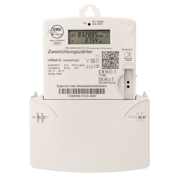 Lingg & Janke Zweirichtungszähler EZ-EMH MMe 4.0 KNX Blue