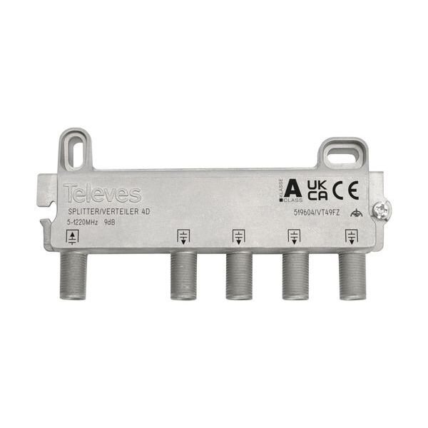 TELEVES Verteiler VT49FZ 4-fach 5-1218 MHz VD: 9 dB