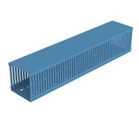 Unex Verdrahtungskanal blau RAL5012 100x100 U23X