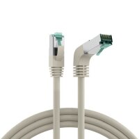 DNTE Patchkabel Cat6A eco 1x90° grau 4P27 LSZH S/FTP...