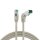 DNTE Patchkabel Cat6A eco 1x90° grau 4P27 LSZH S/FTP 2xRJ45 0,25m