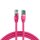 DNTE Patchkabel Cat6A eco magenta 4P27 LSZH S/FTP 2xRJ45 1m