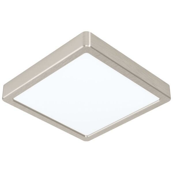 EGLO LED-Deckenleuchte LB24 Fueva 5 210x210mm Nickel-M. 3000K