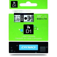 DYMO Schriftband 40913 9mm 7m schwarz auf weiss