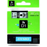 DYMO Schriftband 40910 9mm 7m schwarz auf transparent