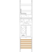 F-Tronic Zählerfeld ER6DS 1-feldrig H=1050mm 1-eHZ