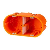 F-Tronic HW-Gerätedose massiv HW20 2-fach 2x D:68mm...