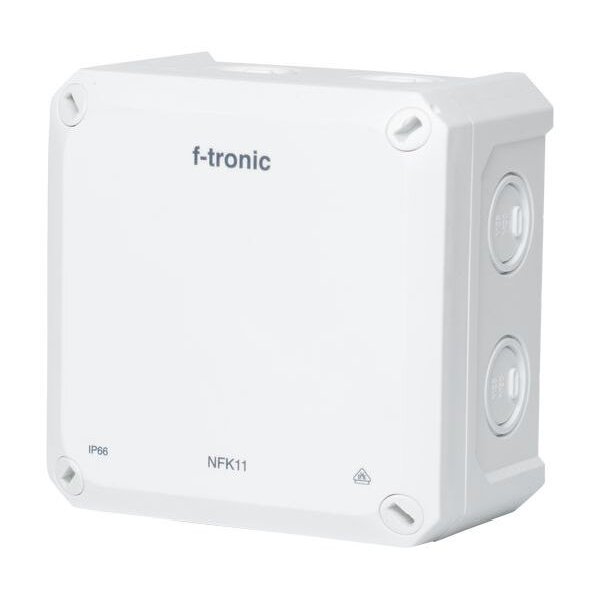 F-Tronic FR-Abzweigkasten 110x110x67mm Öffnung IP66 PS ws NFK11ws