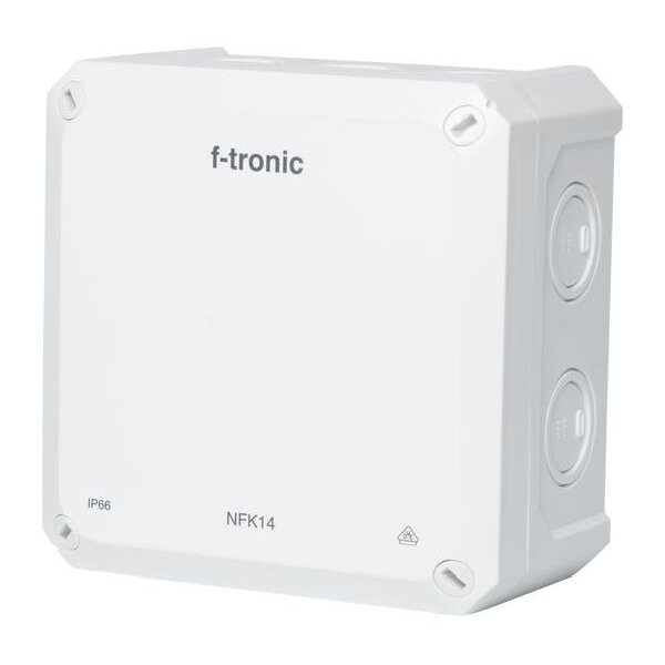 F-Tronic FR-Abzweigkasten 140x140x81mm Öffnung IP66 PS ws NFK14ws